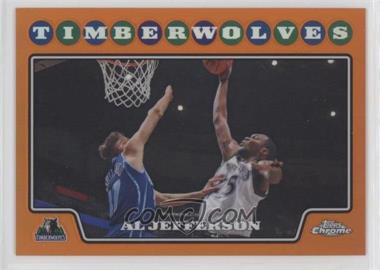 2008-09 Topps Chrome - [Base] - Orange Refractor #25 - Al Jefferson /499