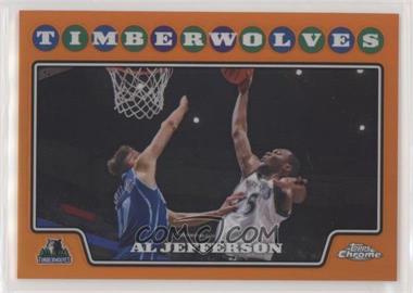 2008-09 Topps Chrome - [Base] - Orange Refractor #25 - Al Jefferson /499