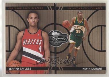 2008-09 Topps Co-Signers - Changing Faces - Bronze #CF-10-50 - Jerryd Bayless, Kevin Durant /399