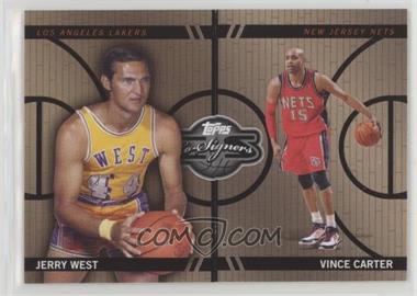 2008-09 Topps Co-Signers - Changing Faces - Bronze #CF-19-39 - Jerry West, Vince Carter /399