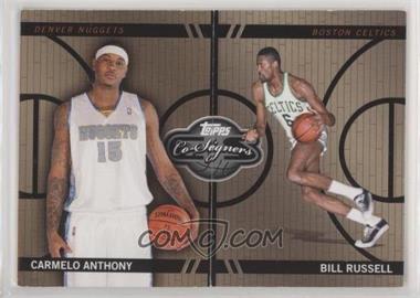 2008-09 Topps Co-Signers - Changing Faces - Bronze #CF-40-20 - Carmelo Anthony, Bill Russell /399 [EX to NM]