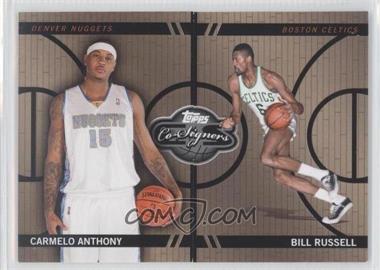 2008-09 Topps Co-Signers - Changing Faces - Bronze #CF-40-20 - Carmelo Anthony, Bill Russell /399