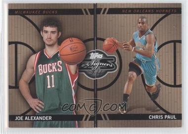 2008-09 Topps Co-Signers - Changing Faces - Bronze #CF-8-48 - Joe Alexander, Chris Paul /399