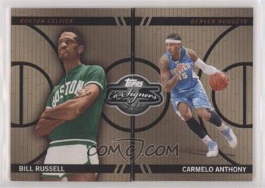 2008-09 Topps Co-Signers - Changing Faces - Gold #CF-20-40 - Bill Russell, Carmelo Anthony /199
