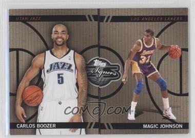 2008-09 Topps Co-Signers - Changing Faces - Gold #CF-36-16 - Carlos Boozer, Magic Johnson /199