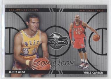 2008-09 Topps Co-Signers - Changing Faces - Silver #CF-19-39 - Jerry West, Vince Carter /99