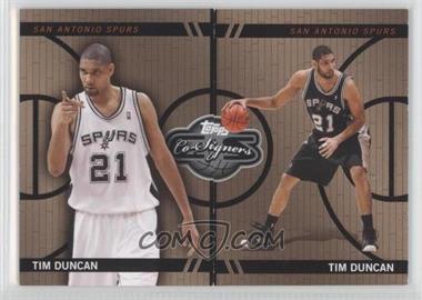 2008-09 Topps Co-Signers - Changing Faces Mismatched - Bronze #CF-23-23 - Tim Duncan /399