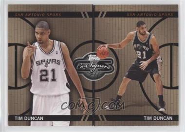 2008-09 Topps Co-Signers - Changing Faces Mismatched - Bronze #CF-23-23 - Tim Duncan /399 [EX to NM]