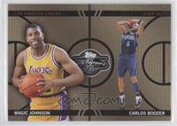 Magic Johnson, Carlos Boozer [EX to NM] #/199