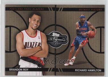 2008-09 Topps Co-Signers - Changing Faces Mismatched - Gold #CF-35-15 - Richard Hamilton, Brandon Roy /199