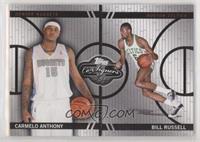 Carmelo Anthony, Bill Russell [EX to NM] #/899