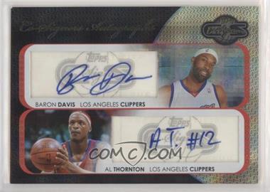 2008-09 Topps Co-Signers - Dual Autographs - Gold Hyper #CS-DT - Baron Davis, Al Thornton /3