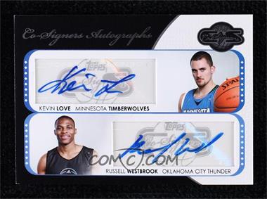 2008-09 Topps Co-Signers - Dual Autographs #CS-LW - Russell Westbrook, Kevin Love /43