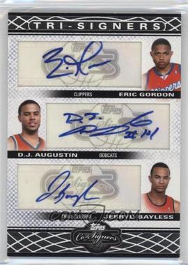 2008-09 Topps Co-Signers - Tri-Signers Autographs #TS-GAB - Eric Gordon, D.J. Augustin, Jerryd Bayless /36