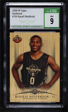 2008-09 Topps Hardwood - [Base] - Wood #104.2 - Russell Westbrook (Smiling) /299 [CSG 9 Mint]