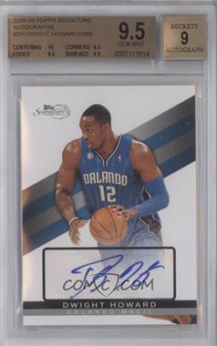 2008-09 Topps Signature - [Base] - Autographs #TSA-DH - Dwight Howard /2499 [BGS 9.5 GEM MINT]