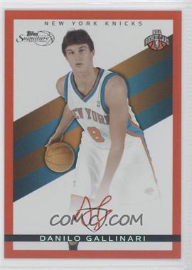 2008-09 Topps Signature - [Base] - Red Foil Facsimile Signatures #TS-DGA - Danilo Gallinari /869