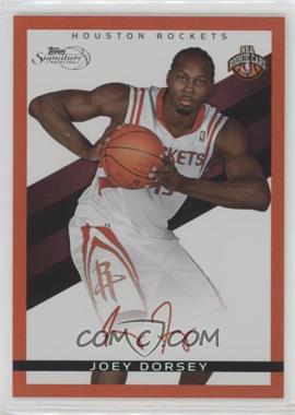 2008-09 Topps Signature - [Base] - Red Foil Facsimile Signatures #TS-JD - Joey Dorsey /869