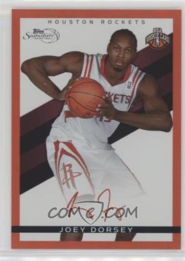 2008-09 Topps Signature - [Base] - Red Foil Facsimile Signatures #TS-JD - Joey Dorsey /869