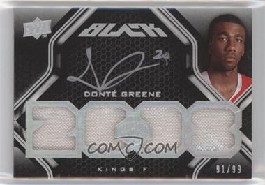 2008-09 UD Black - [Base] #65 - Donte Greene /99