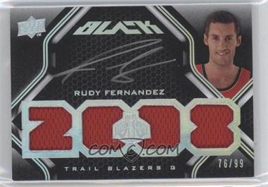 2008-09 UD Black - [Base] #71 - Rudy Fernandez /99