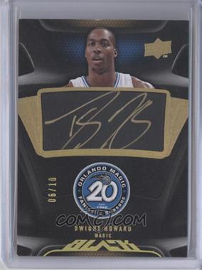 2008-09 UD Black - Commemorative Logo Autographs - Gold #C-DH - Dwight Howard /10