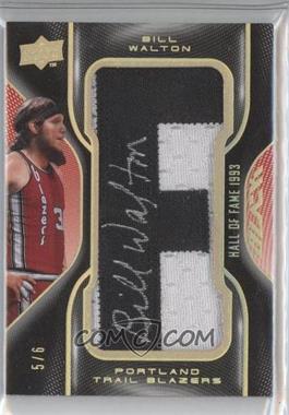 2008-09 UD Black - HOF Letters Autographs #HOF-BW - Bill Walton /6