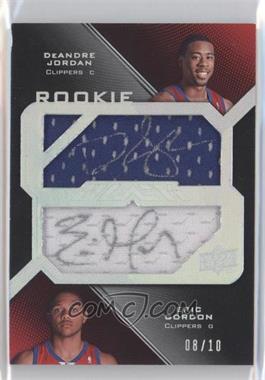 2008-09 UD Black - Signed Jersey Pieces Rookie Dual #DJR-GJ - DeAndre Jordan, Eric Gordon /10