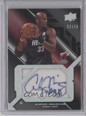 2008-09 UD Black - Signed Jersey Pieces Veteran #SPV-AM - Alonzo Mourning /50