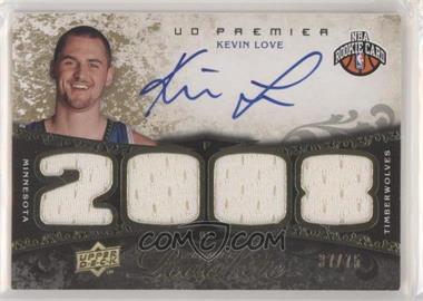 2008-09 UD Premier - [Base] - Gold #105 - Premier Rookie Autograph Materials - Kevin Love /75