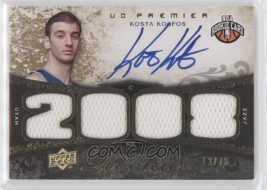 2008-09 UD Premier - [Base] - Gold #121 - Premier Rookie Autograph Materials - Kosta Koufos /75