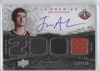 Premier Rookie Autograph Materials - Joe Alexander #/199