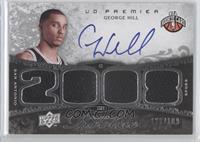 Premier Rookie Autograph Materials - George Hill #/199