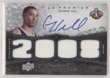 2008-09 UD Premier - [Base] #122 - Premier Rookie Autograph Materials - George Hill /199