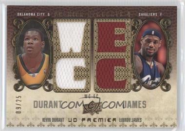 2008-09 UD Premier - Premier Remnants 4 - Conference #PR4-JD - Kevin Durant, LeBron James /25