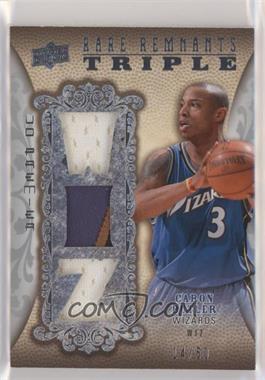 2008-09 UD Premier - Rare Remnants Triples Jersey Patch #RR3-BU - Caron Butler /50