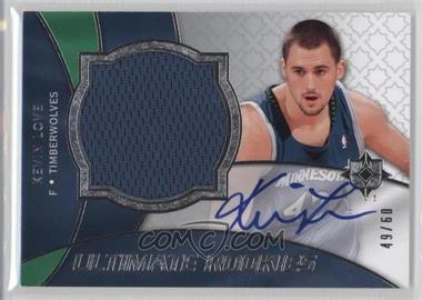 2008-09 Ultimate Collection - [Base] - Silver #121 - Ultimate Rookies Auto Jersey - Kevin Love /60