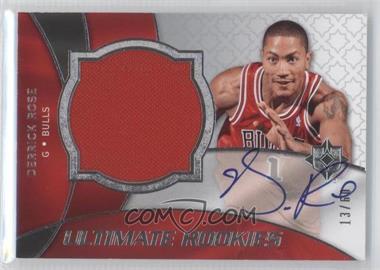 2008-09 Ultimate Collection - [Base] - Silver #125 - Ultimate Rookies Auto Jersey - Derrick Rose /60
