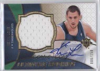 2008-09 Ultimate Collection - [Base] #121 - Ultimate Rookies Auto Jersey - Kevin Love /150