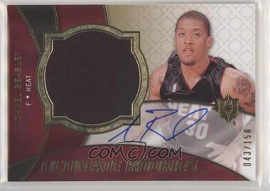 2008-09 Ultimate Collection - [Base] #122 - Ultimate Rookies Auto Jersey - Michael Beasley /150