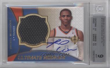 2008-09 Ultimate Collection - [Base] #127 - Ultimate Rookies Auto Jersey - Russell Westbrook /150 [BGS 9 MINT]