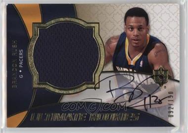 2008-09 Ultimate Collection - [Base] #138 - Ultimate Rookies Auto Jersey - Brandon Rush /150