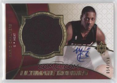 2008-09 Ultimate Collection - [Base] #140 - Ultimate Rookies Auto Jersey - Mario Chalmers /150