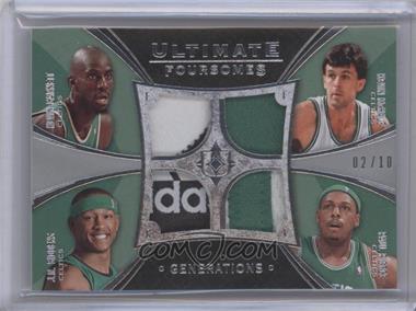 2008-09 Ultimate Collection - Ultimate Foursomes Generations - Patch #UFC-BSTN - Kevin McHale, Paul Pierce, Kevin Garnett, J.R. Giddens /10