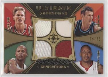 2008-09 Ultimate Collection - Ultimate Foursomes Generations #UFC-3PTS - Steve Kerr, Dan Majerle, Ray Allen, Donyell Marshall /35 [EX to NM]