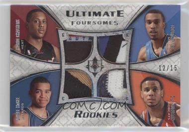 2008-09 Ultimate Collection - Ultimate Foursomes Rookies - Patch #UFR-EASE - Mario Chalmers, Courtney Lee, JaVale McGee, D.J. Augustin /15
