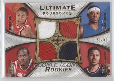 2008-09 Ultimate Collection - Ultimate Foursomes Rookies #UFR-CUSA - Derrick Rose, Walter Sharpe, Joey Dorsey, Chris Douglas-Roberts /50