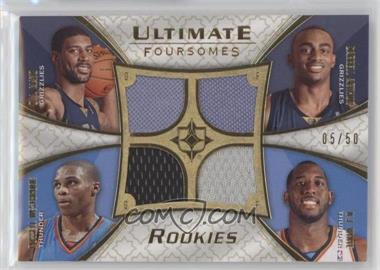 2008-09 Ultimate Collection - Ultimate Foursomes Rookies #UFR-MGOC - O.J. Mayo, Darrell Arthur, Russell Westbrook, D.J. White /50