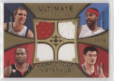 2008-09 Ultimate Collection - Ultimate Foursomes Veterans #UFV-AS06 - Dirk Nowitzki, Rasheed Wallace, Elton Brand, Yao Ming /50
