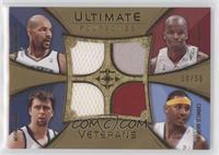 Carlos Boozer, Jermaine O'Neal, Mehmet Okur, Carmelo Anthony #/50